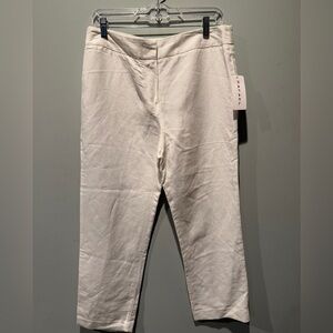 Rafael straight leg pants - linen blend